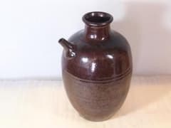 希少・美品】注ぎ口付き酒壺 焼酎壺/梅酒壺 ツボ/つぼ 在銘 古道具/古