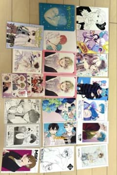 少女漫画ポストカード、シールセット20枚のサムネイル