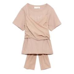 リリーブラウン Lily Brown ビスチェドッキングロゴTシャツ （ピンク）のサムネイル