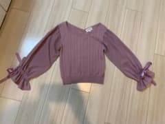 ジルバイ♡袖リボンのニットトップスのサムネイル