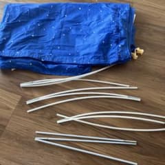 IKEA KURA ベッド 用　青色ドット　テントのサムネイル