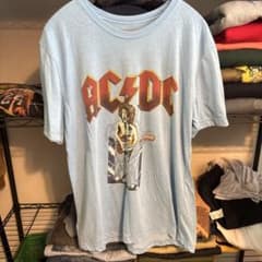 AC/DC バンドTシャツ ライトブルーのサムネイル