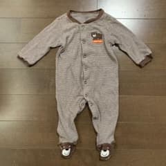 carter's ボーダー クマさん ❁*  足付き　カバーオールのサムネイル