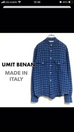 UMIT BENAN ウミットベナン★イタリア製バンドカラー★ウエスタンシャツのサムネイル