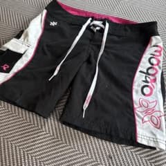 oxbar サーフパンツ 黒/白/ピンク Lのサムネイル