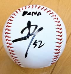 横浜DeNAベイスターズ 元阪神タイガース 浜地真澄 直筆サインボール
