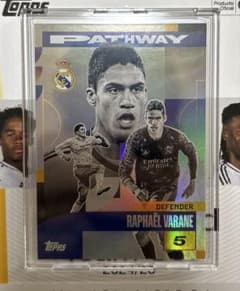 topps real Madrid team set VARANE SSP