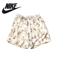 美品！希少モデル！NIKE クラブ フレンチテリー カモ ショート ベージュ Sのサムネイル
