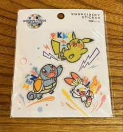 USJ限定 ポケモン 刺繍シール ワッペン 3種セットのサムネイル