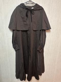 MADDER MADDER ロングワンピース ブラウン　ケープ風ボレロ付きのサムネイル