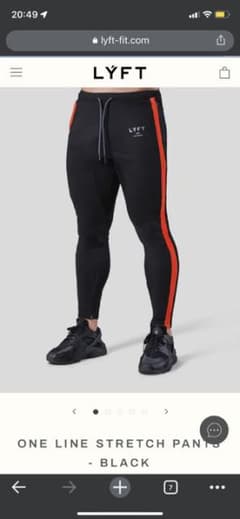 lyft パンツ　LIFT　STRETCH PANTS - BLACKのサムネイル