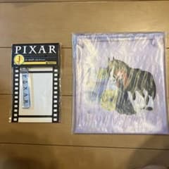 PIXAR happyくじ フラットポーチセット Ｋ賞 キーホルダー　Ｊ賞のサムネイル