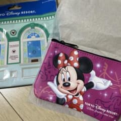 ディズニーリゾート　チケット柄　ポーチ　ミニーのサムネイル