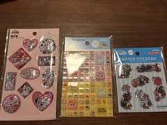 ア*ハ様 シール3枚セット ウォーターシール タイルシール 101匹 クレヨンしのサムネイル