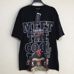 【新品】NICEゴリラプリント ビッグTシャツ ブラックオーバーサイズ メンズＬのサムネイル