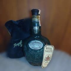 ROYAL SALUTE 21年 緑スコッチ陶器空ボトル袋有りシーバスブラザーズ