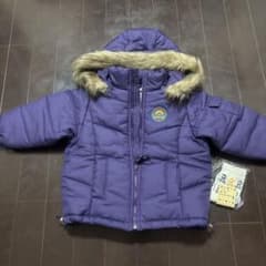 3can4on キッズ 中綿コート パープル 90cmのサムネイル