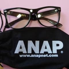 ANAP 黒縁 伊達メガネのサムネイル
