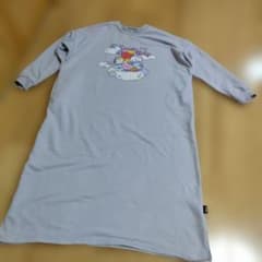 中古　BT21 長袖ワンピース 　パジャマ　紫　グレー　パープルのサムネイル