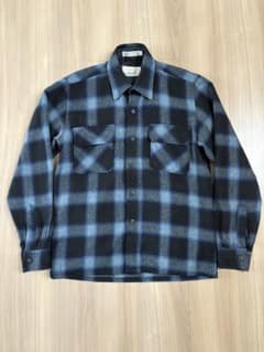 【Cascade】ウールシャツ 60s S JAY ADAMS着用【最高柄】のサムネイル