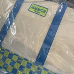 未開封】サバシスター チェッカートート 水色×黄緑 - メルカリ