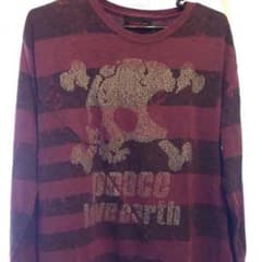 スカル柄 メンズTシャツ Mサイズのサムネイル