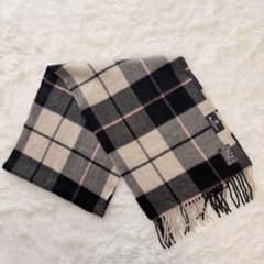 未使用品】アクアスキュータム Aquascutum カシミヤ100% マフラー