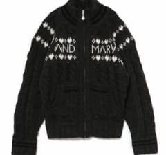 ANDMARY Mary knit cowichan gray アンドマリー - メルカリ