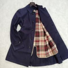 美品 マッキントッシュ ステンカラー ライナー ネイビー 36 M相当