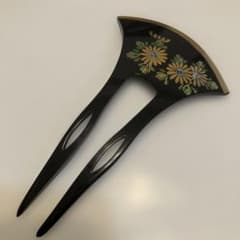 和装小物 髪飾り 二本差し 金菊花模様のサムネイル