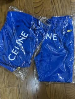 セリーヌバイエディスリマンCELINE ブルー パーカー 上（Ｌ）下（Ｍ）セットのサムネイル