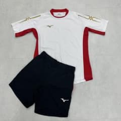 MORELIA MIZUNO サッカーウェア 上下セット ホワイト×レッド