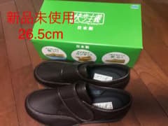 【新品】メンズシューズ ブラック 26.5cmのサムネイル