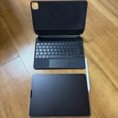 Apple iPad, keyboard, and Apple Pencil set