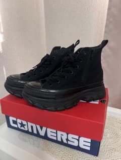 CONVERSE 厚底スニーカー ブラックのサムネイル