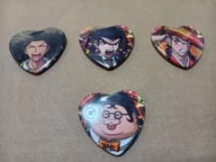 ダンガンロンパ ディケイド ドレスアップ ハート缶バッジ エビテン 4個