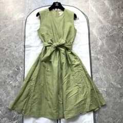 美品♡マックスマーラ ロングワンピース ベルトリボン フレア