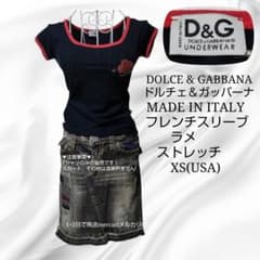 D&G ドルチェ＆ガッバーナ y2k ラメ ハート ラメ ギャル ピチ Tシャツ D&G ドルチェ＆ガッバーナ y2k ラメ ハート ラメ ギャル ピチ Tシャツ