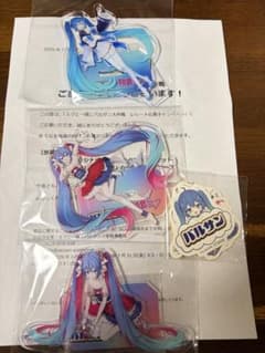 当選品　初音ミク　バルサン オリジナルアクリルスタンド3種　ステッカー4種セット 初音ミク バルサンコラボ アクスタ3種+ステッカー4種セット - メルカリ