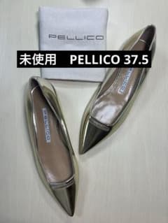 未使用。PELLICO ペリーコ パンプス ゴールド37.5 - メルカリ