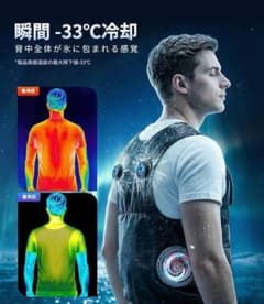 ペルチェベスト 冷却ジャケット ファン付 40000mAhバッテリー付き