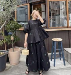 HYEON ヘヨン 刺繍　shishu blouse/skirt セットアップ HYEON ヘヨン 刺繍 shishu blouse/skirt セットアップ - メルカリ