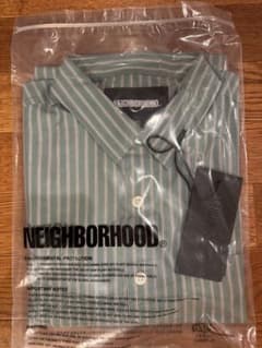 NEIGHBORHOOD ネイバーフッド ストライプシャツ 新品未使用グリーンSのサムネイル