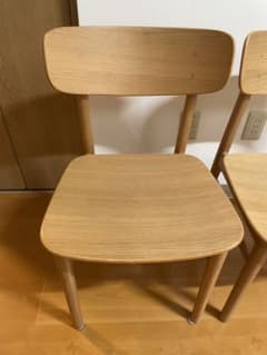 無印良品 ラウンドチェア・オーク材 ナチュラル - メルカリ