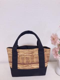 ハンドメイド　ミニトート　ランチバッグのサムネイル