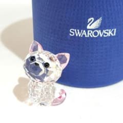 スワロフスキー クリスタル オブジェ♡アメリカンショートヘア×ちょうちょ スワロフスキー クリスタル オブジェ♡アメリカンショートヘア