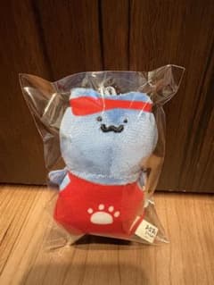 신품 문구와 함께 패스트 푸드 점원 마스코트 열쇠 고리