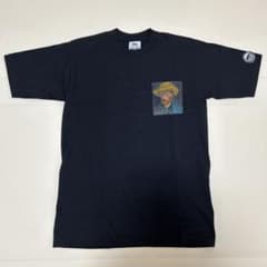 ゴッホ肖像プリント黒Tシャツのサムネイル