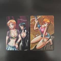 ONE PIECE ナミ ロビン カード 2枚セットのサムネイル