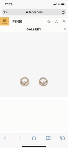 【期間限定値下げ】フェンディ　ピアス【未使用】のサムネイル